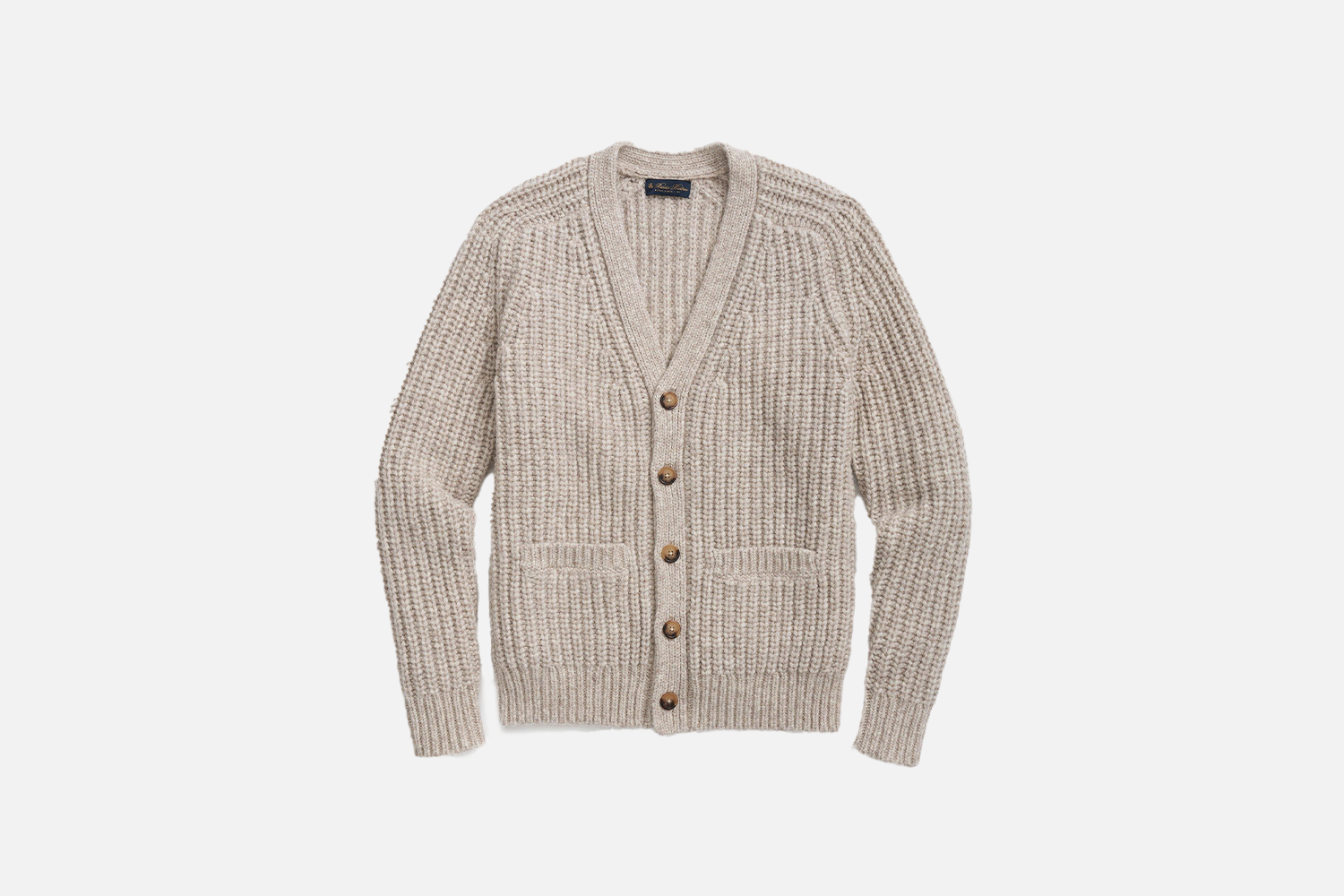 Brooks Brothers Alpaca-Wool Blend V-Neck Cardigan