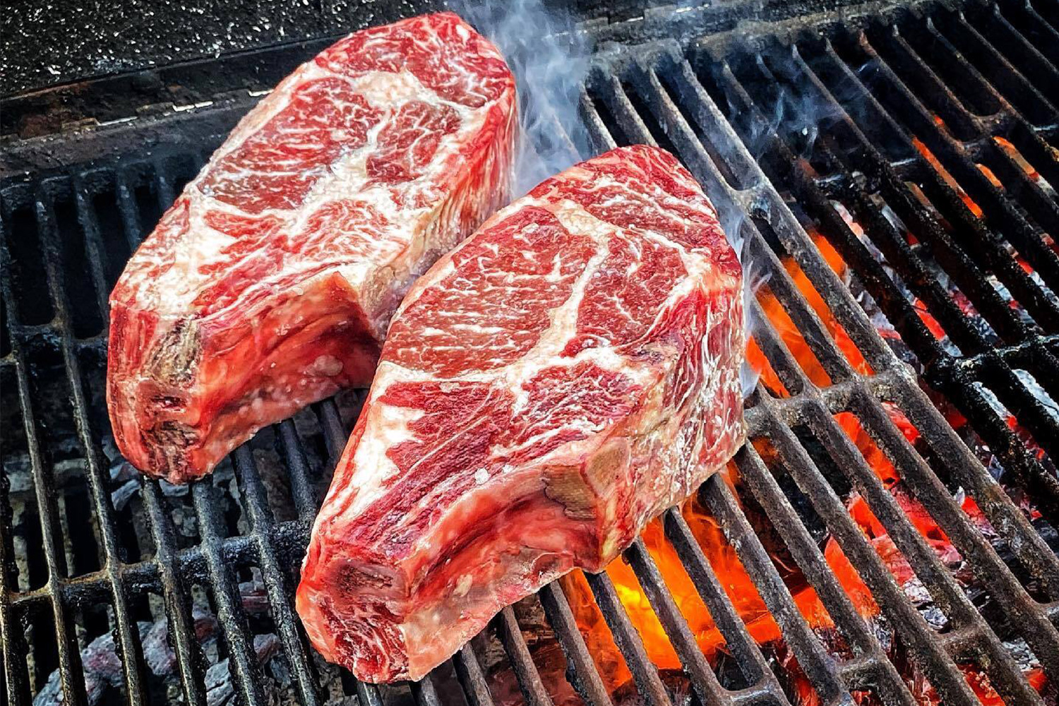 The dry-aged Jorge ribsteak from Flannery Beef