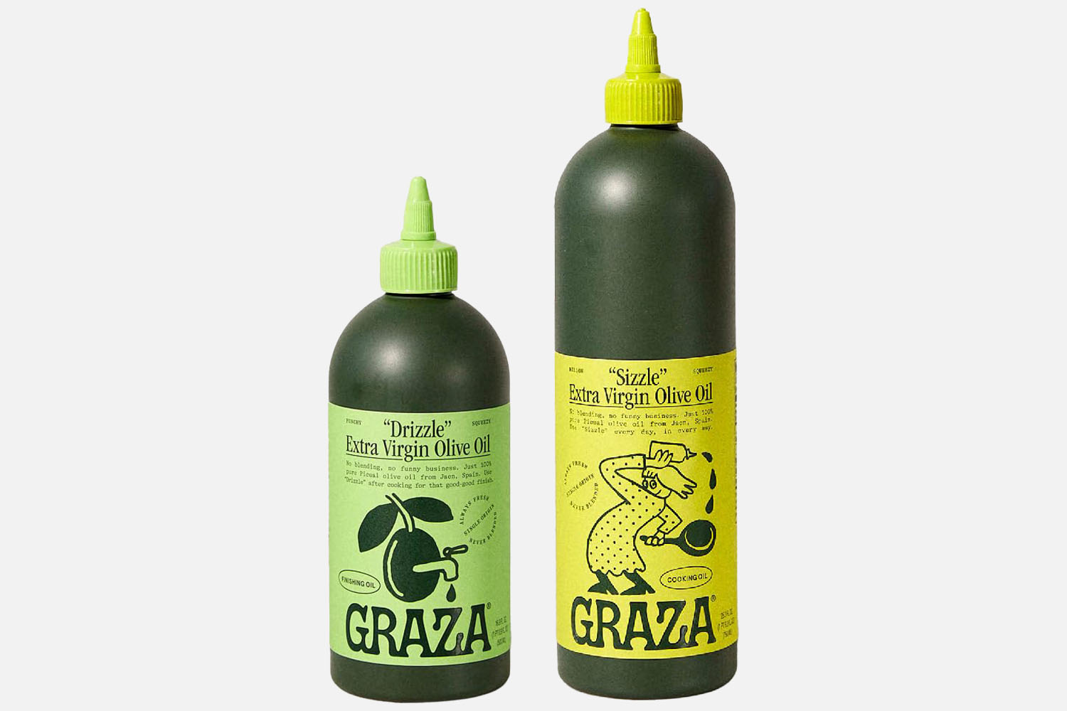 Graza “The Duo” Drizzle & Sizzle Olive Oil Set