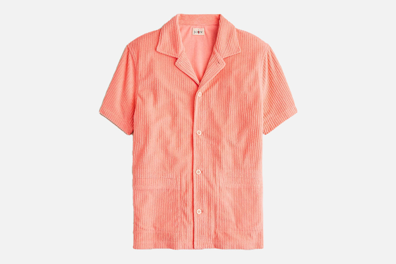The Thinking Man's Cabana Shirt: J.Crew Short-Sleeve Corded Terry Camp-Collar Shirt