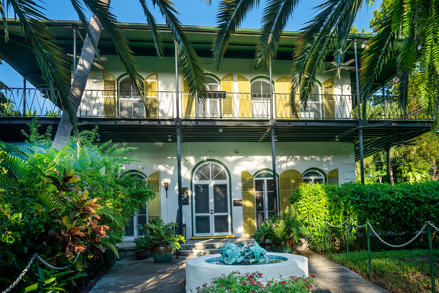 Hemingway's Key West house, from the front.