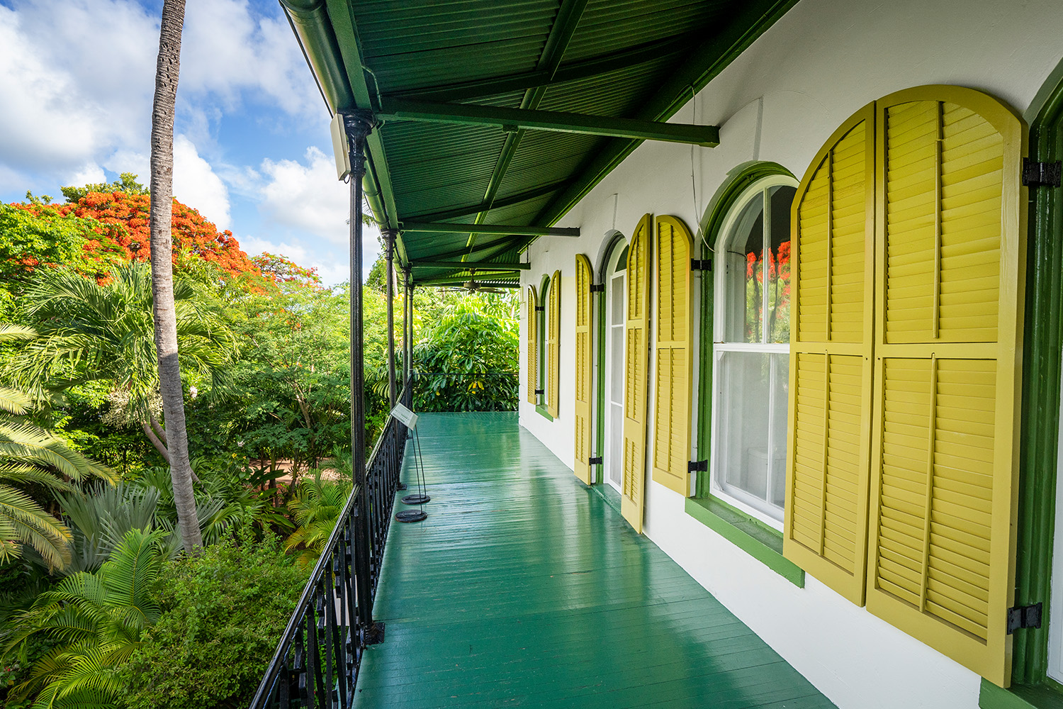 Hemingway's Key West house, from the veranda.