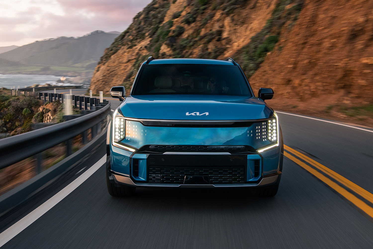 The 2024 Kia EV9 SUV, which we tested and reviewed