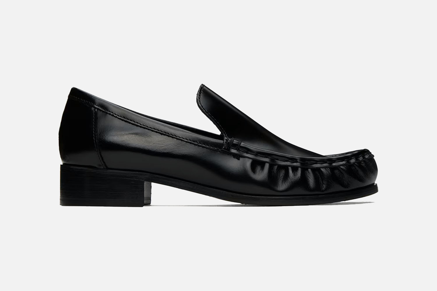 Acne Studio Black Leather Loafers