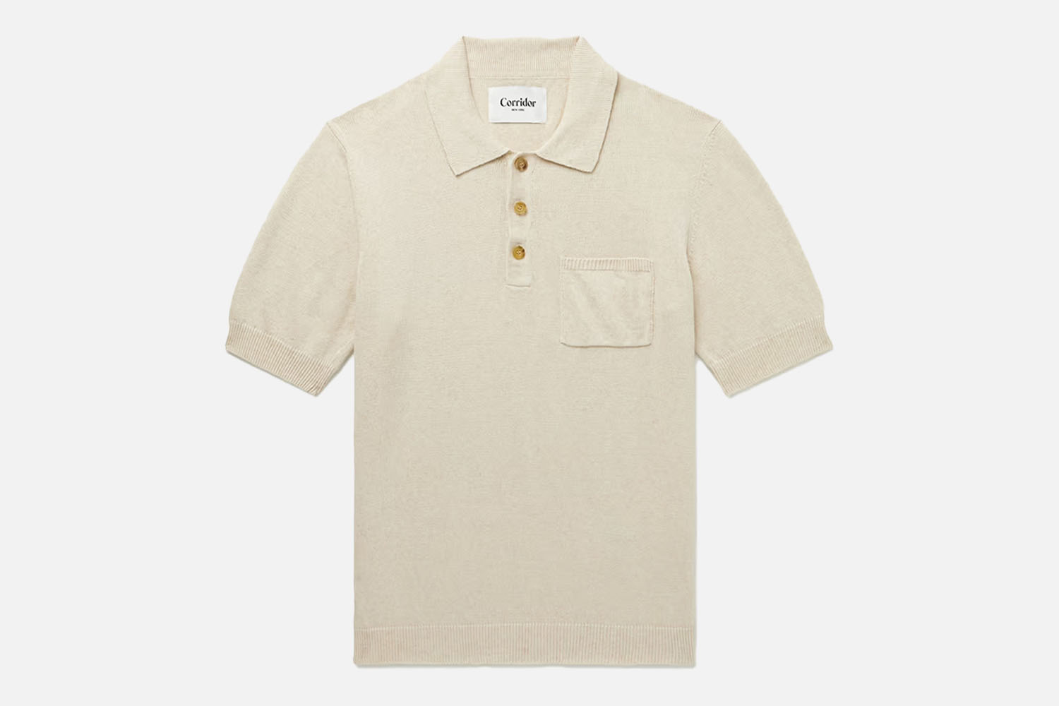 Corridor Cotton and Linen-Blend Polo Shirt