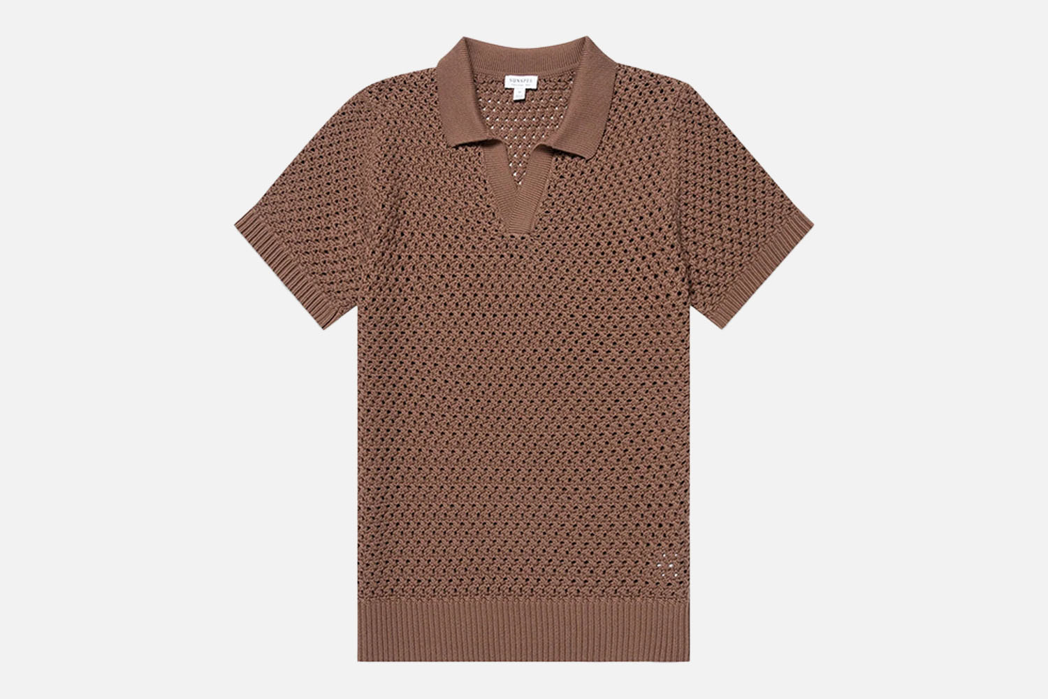 The Breezy, Button-Free Knit: Sunspel Open Stitch Polo Shirt