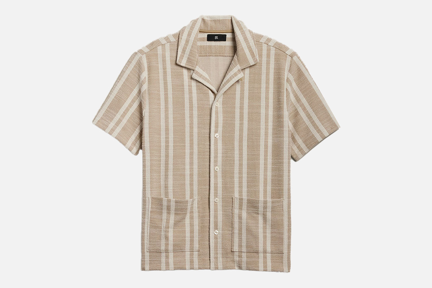 Banana Republic Stripe Jacquard Resort Shirt