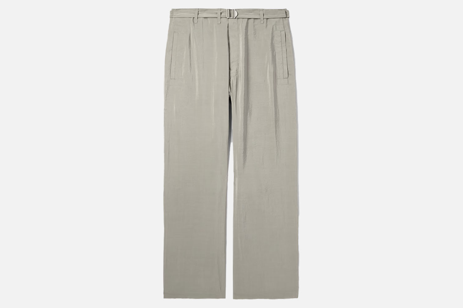 Lemaire Straight-Leg Belted Silk-Blend Trousers