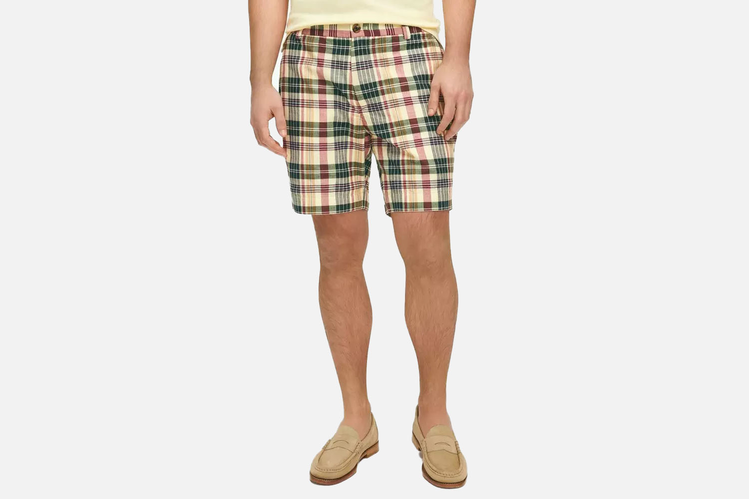 Brooks Brothers 7″ Cotton Madras Shorts