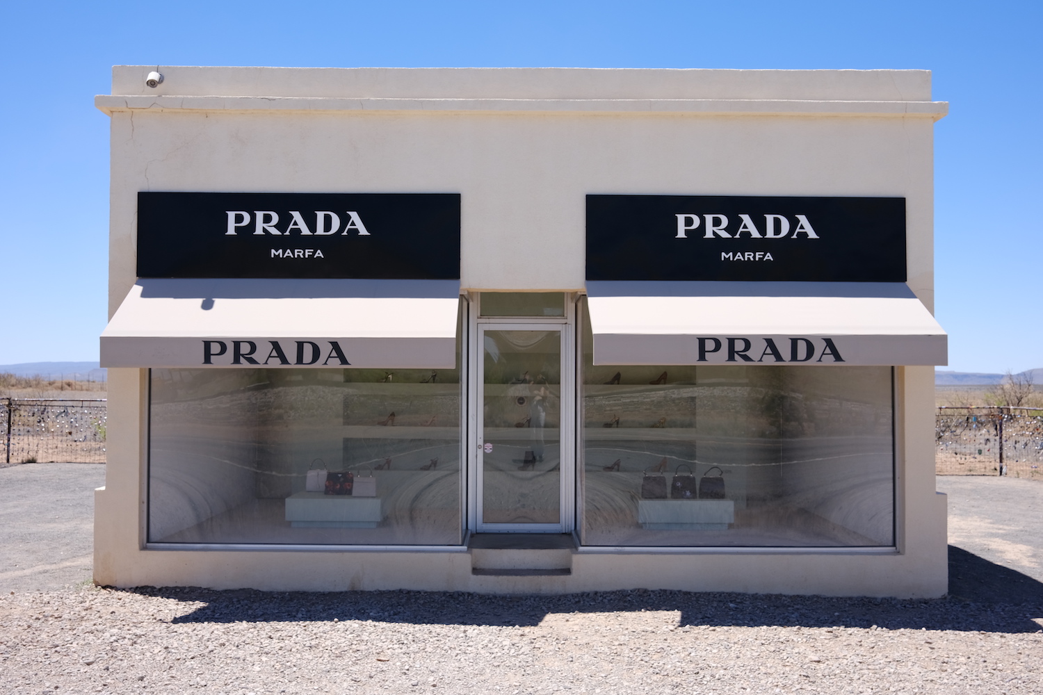 Prada Marfa is a long-term land art project designed to deteriorate over time