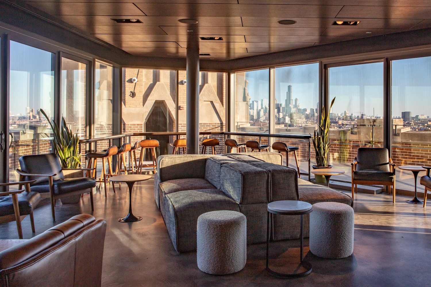 The Up Room features unbeatable views of the Wicker Park neighborhood - plus specialty cocktails, wine and an extensive whiskey list