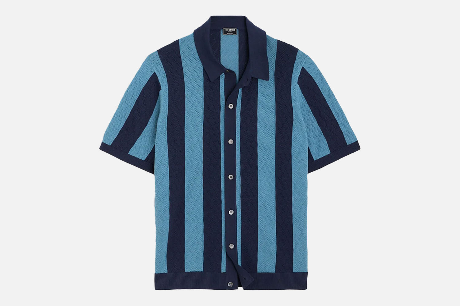 The Perfect Placketed Polo: Todd Snyder Awning Stripe Full-Placket Polo