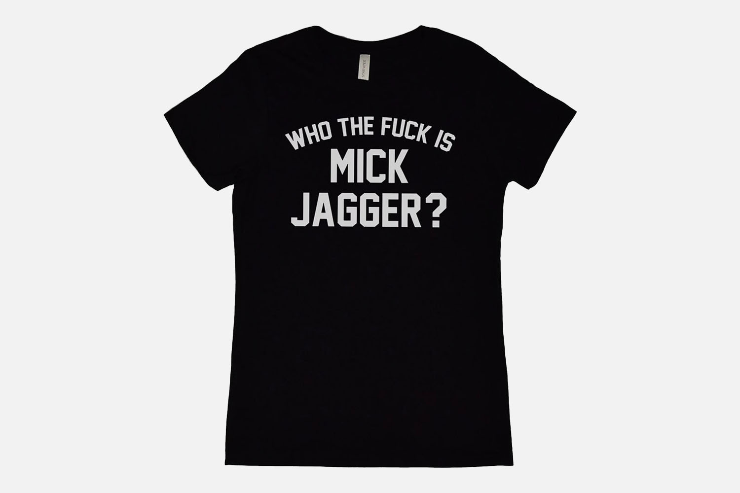 “Who the Fuck Is Mick Jagger?” T-Shirt