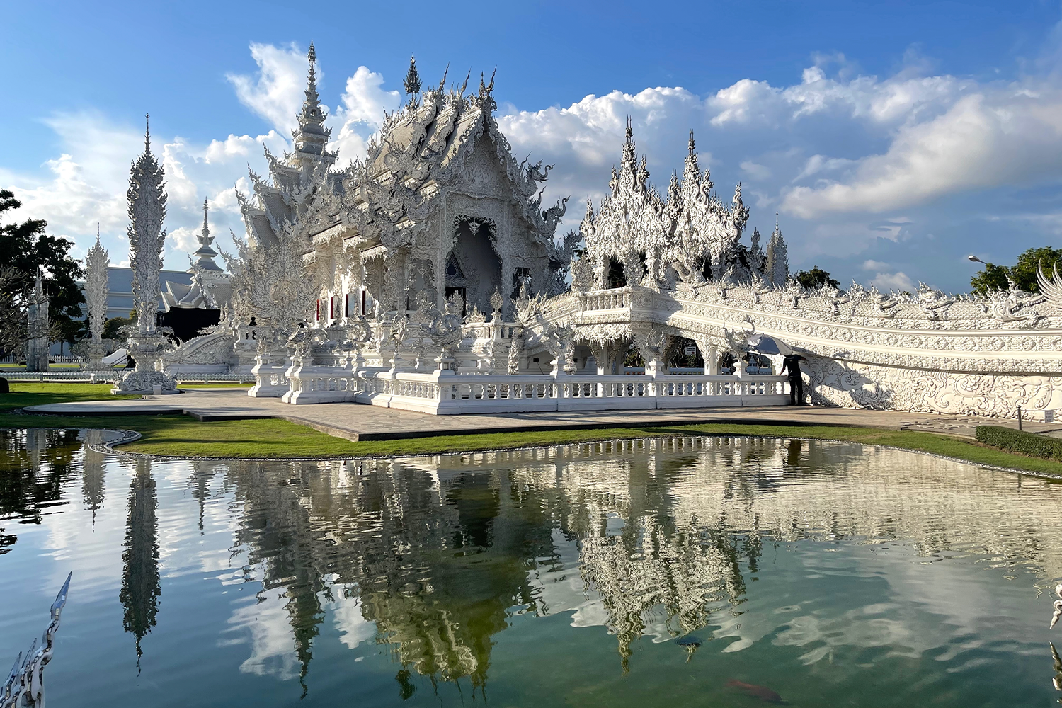 Chiang Rai's white temple is an Instagram favorite