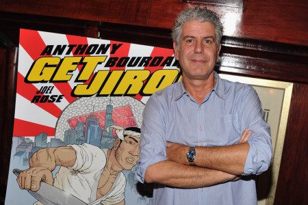 Anthony Bourdain attends the Anthony Bourdain and Joel Rose "Get Jiro!" launch party