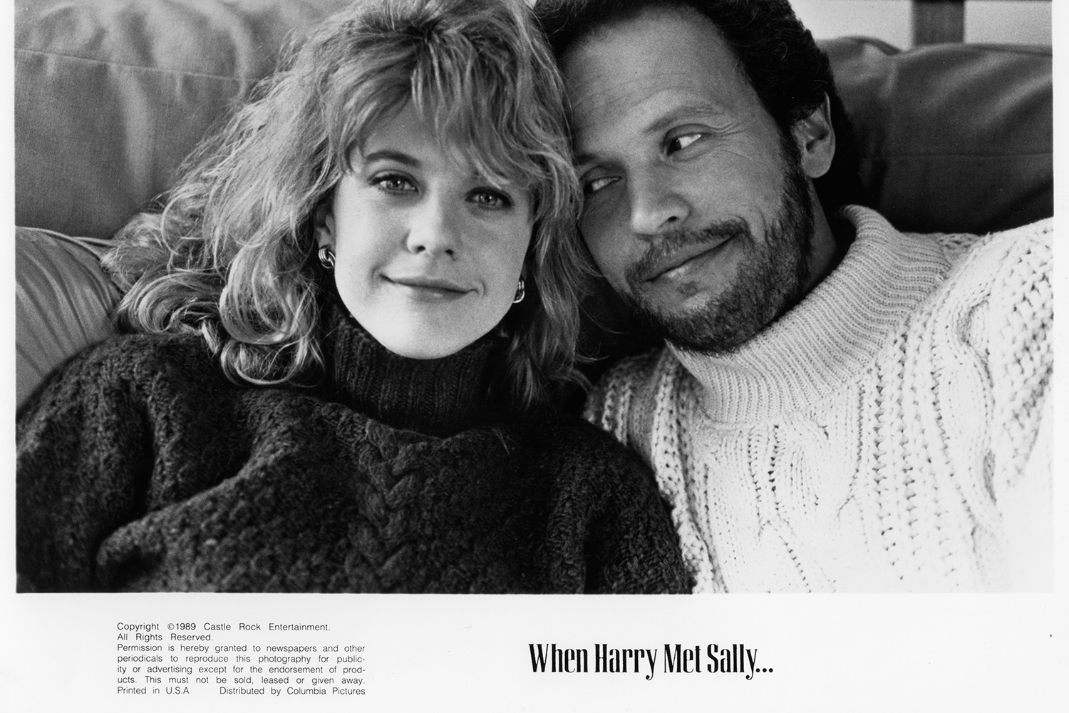 A movie poster for "When Harry Met Sally."