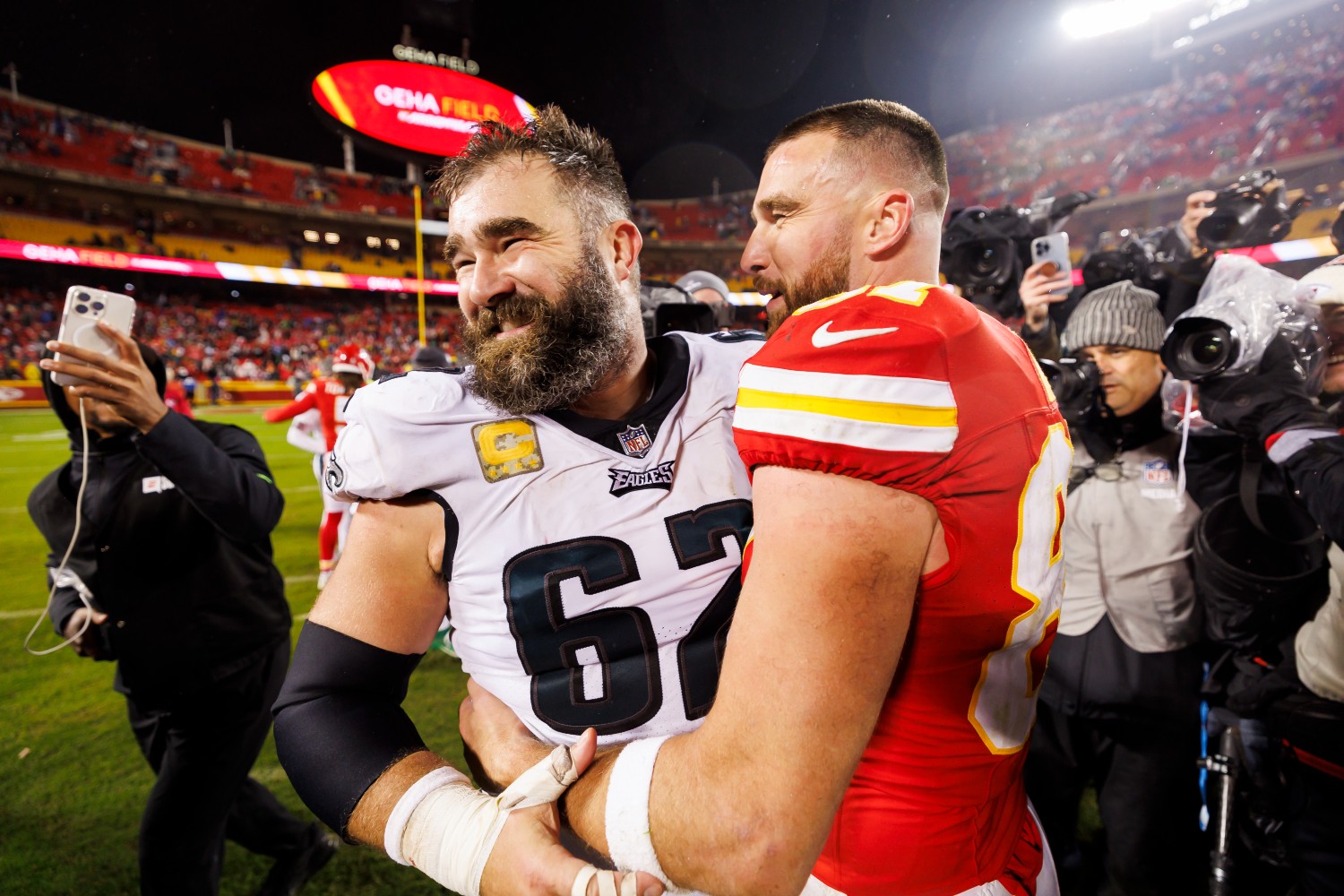 Jason and Travis Kelce in 2023