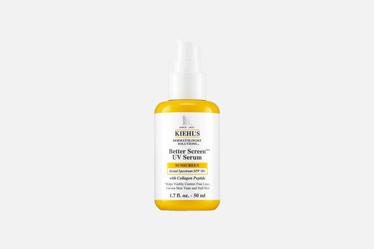 Kiehl’s Better Screen UV Serum SPF 50+ Facial Sunscreen with Collagen Peptide