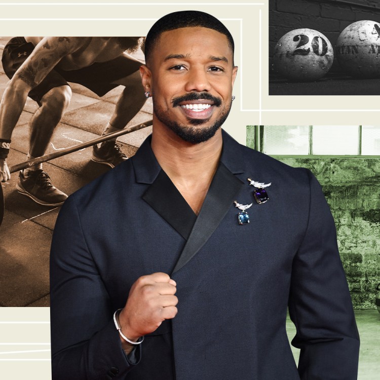 A photo of Michael B. Jordan, who we recently spoke with about his fitness routine