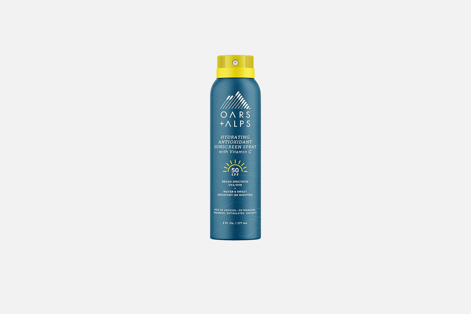 Oars + Alps Hydrating SPF 50 Sunscreen Spray with Vitamin C and Antioxidants