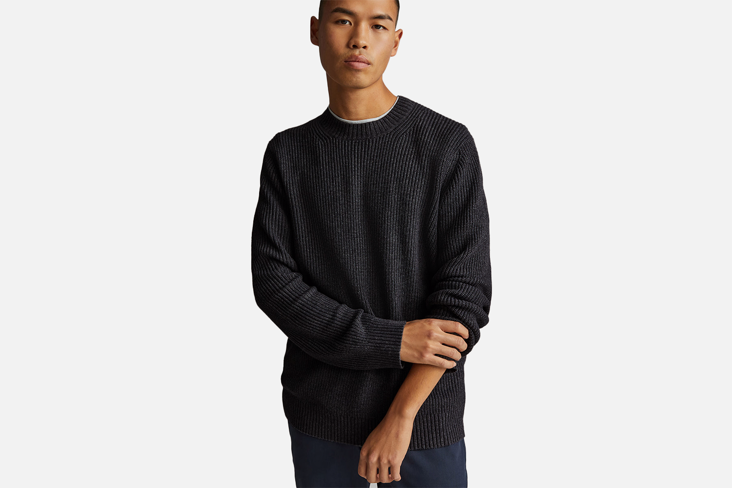 Everlane No-Sweat Ribbed Crew