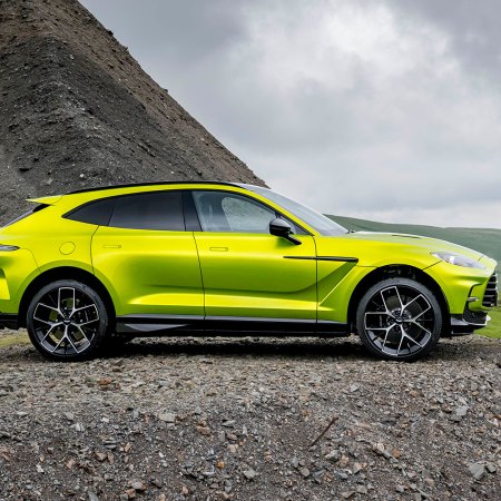 2025 Aston Martin DBX707, now the only DBX SUV available, in Photon Lime