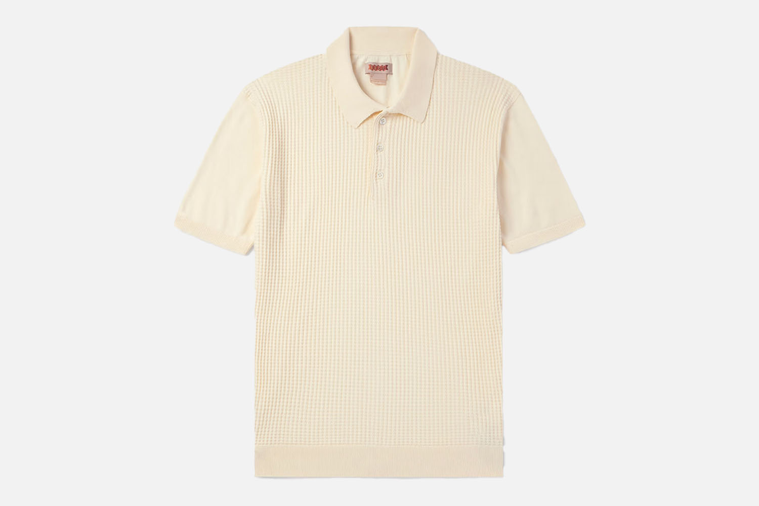 Baracuta Ribbed Cotton Polo Shirt