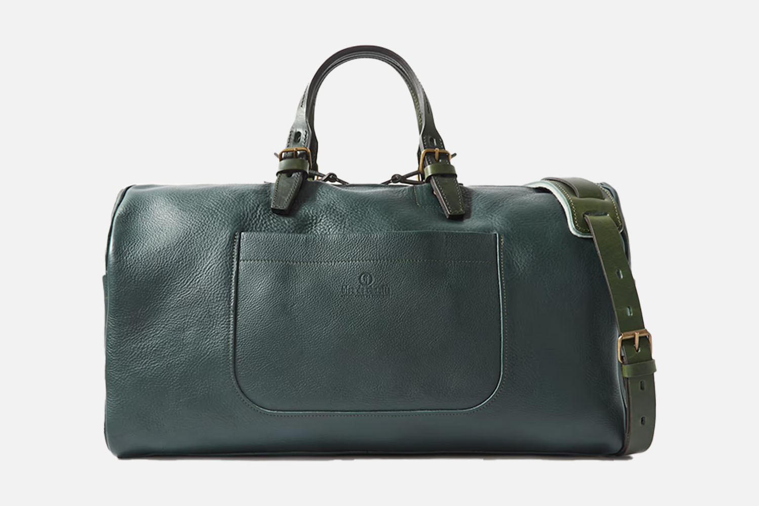 Bleu De Chauffe Full-Grain Leather Weekend Bag