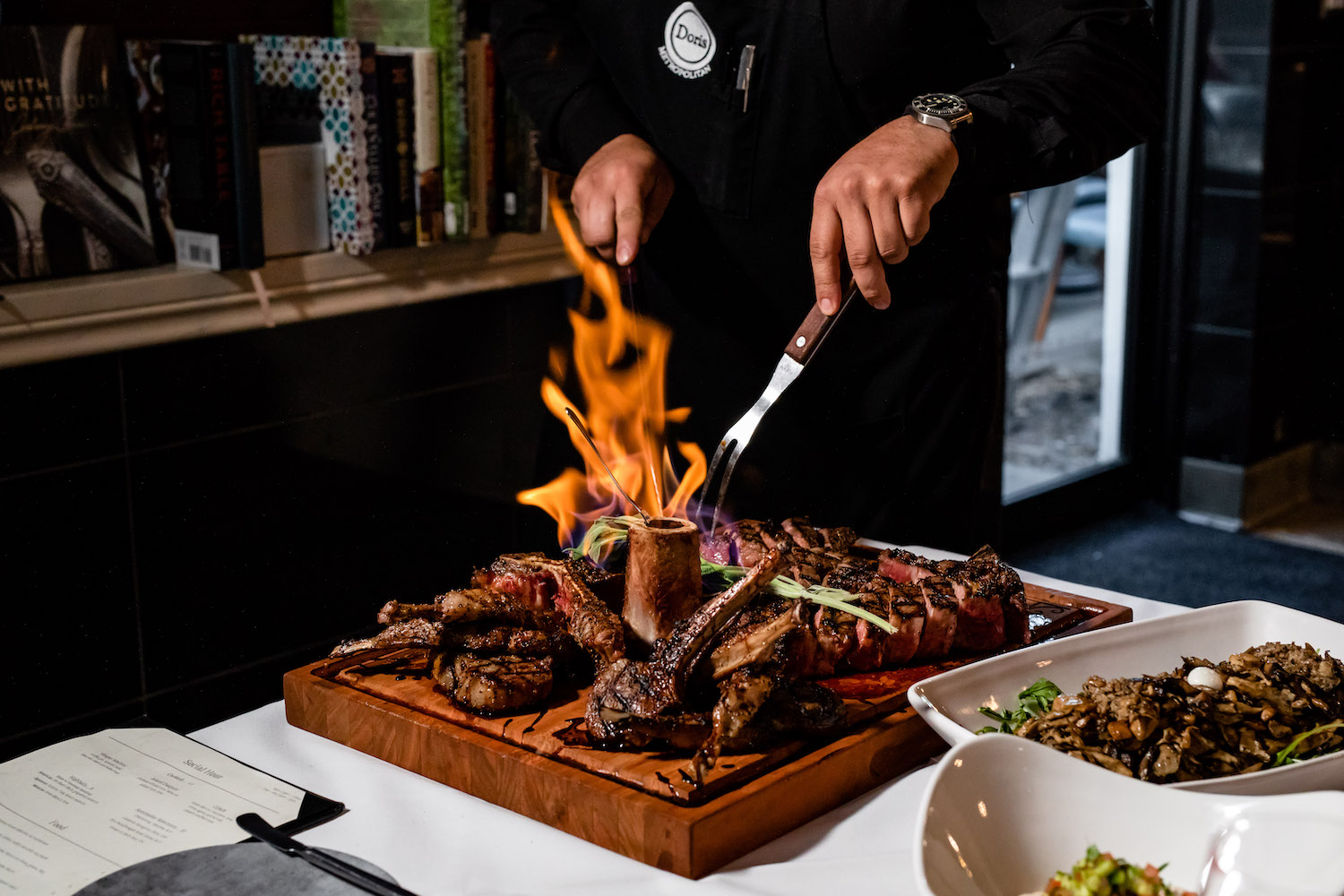 Specializing in dry aged cuts of beef, Doris Metropolitan is known for its modern menu with a Middle Eastern flair