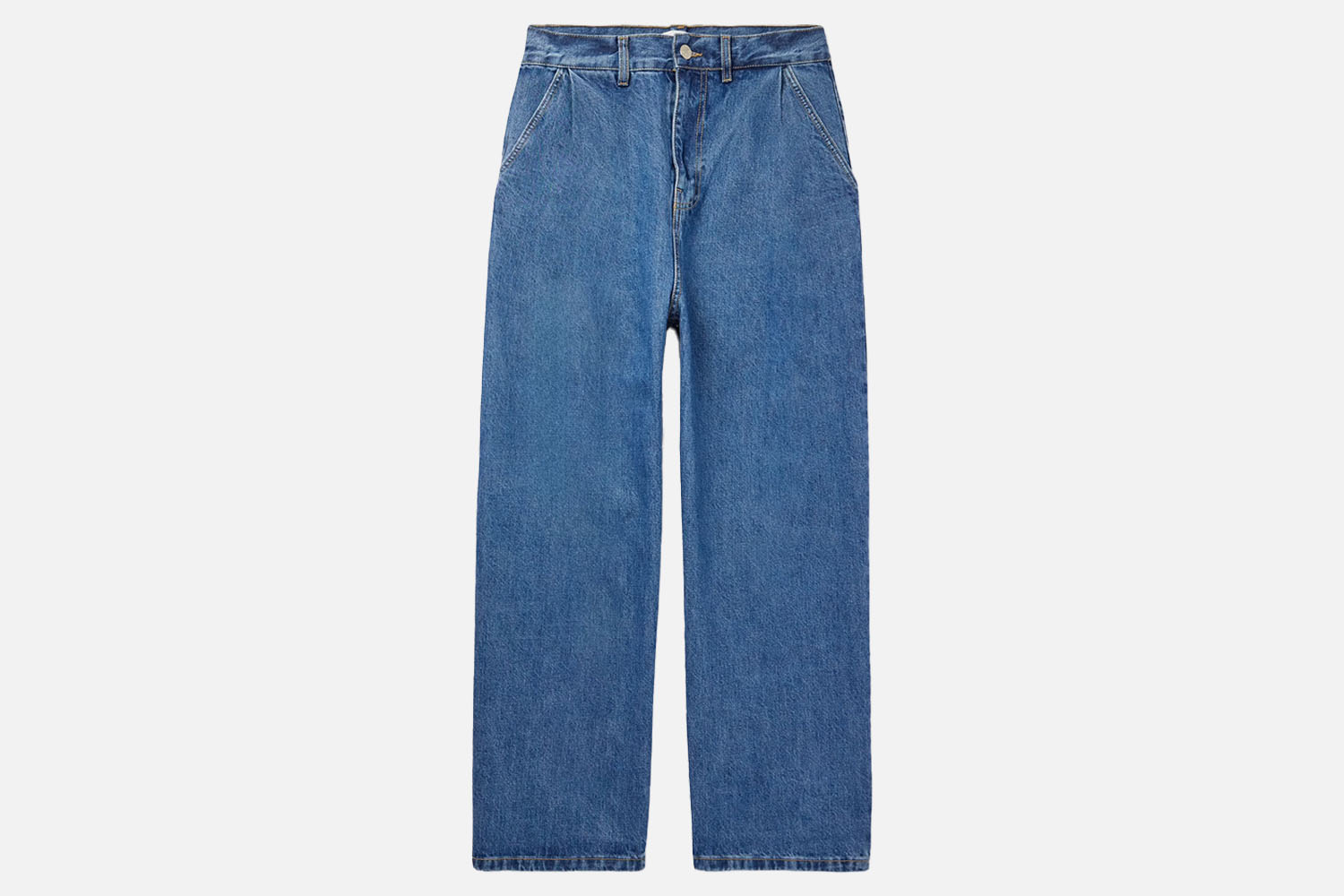 The Frankie Shop Drew Wide-Leg Pleated Jeans