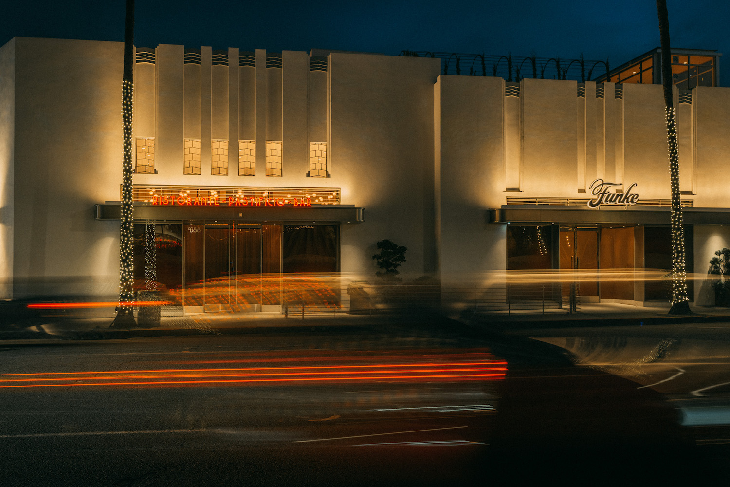 Funke's exterior, facing Santa Monica Blvd