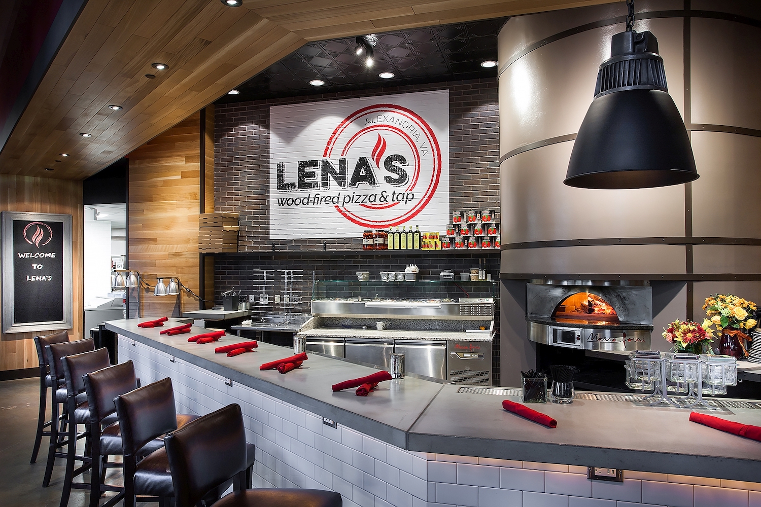 Lena's pizza dough is made fresh with double zero flour and pure spring water for a perfectly crisp texture