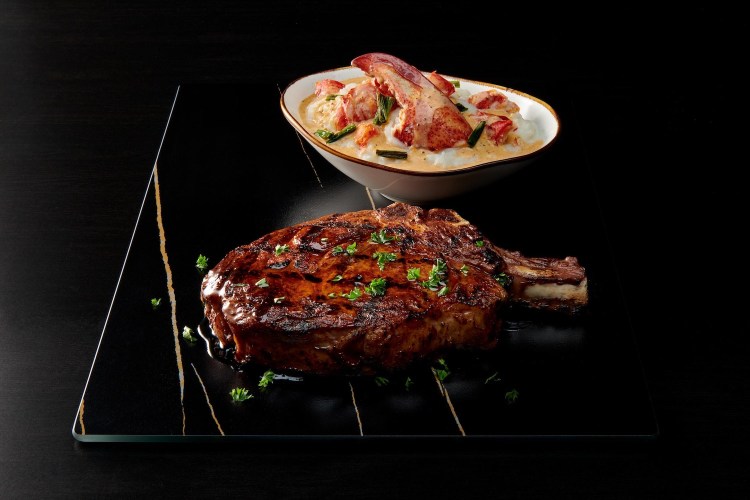 Mastro's prides itself on featuring 28-day wet-aged prime steaks cooked in the restaurant's 1,500-degree broiler