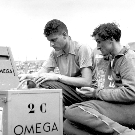 During the 1948 Games, Omega put the photoelectric cell to excellent use within its Magic Eye device