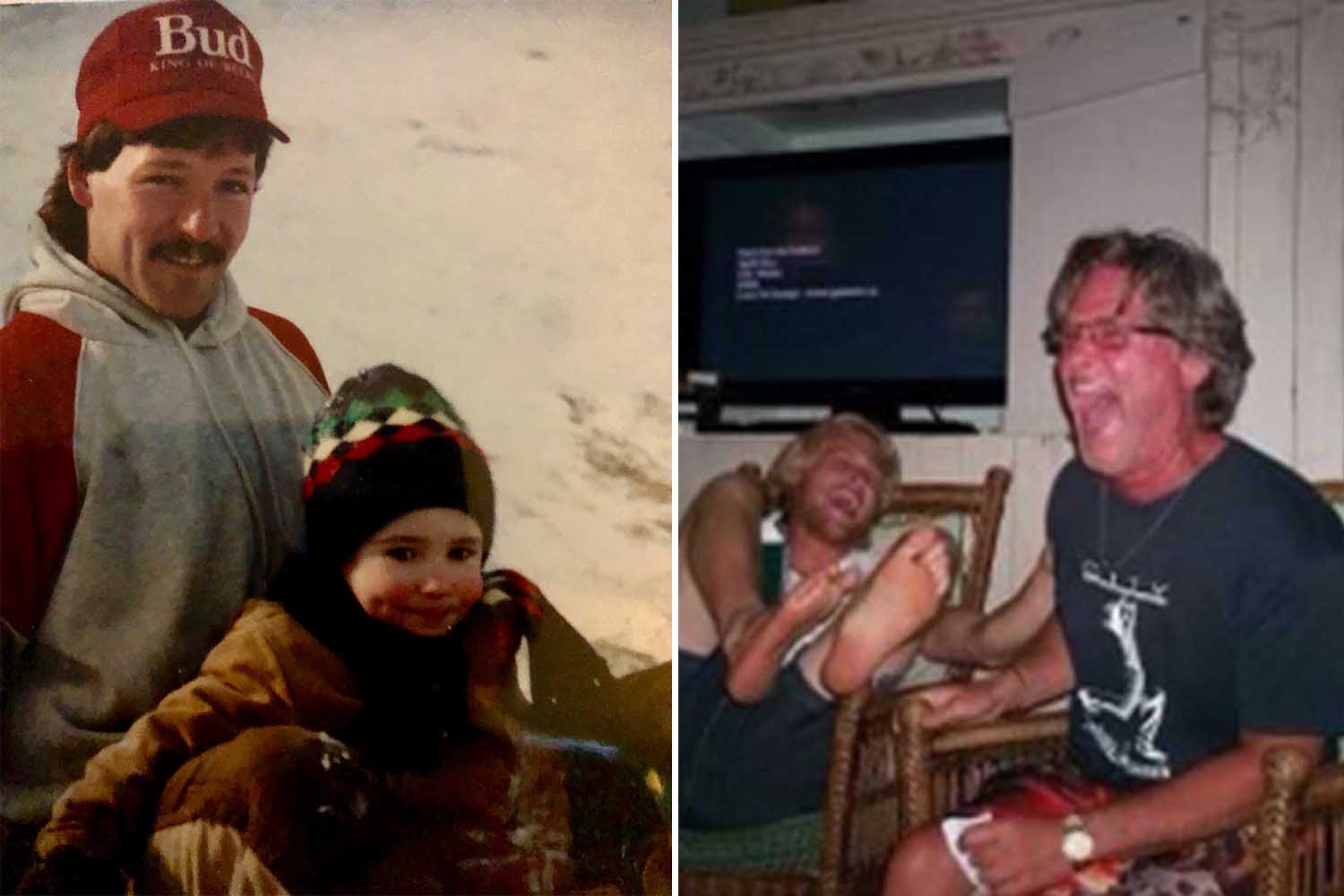 Richard Peete with his dad; Wyatt Russell with his dad