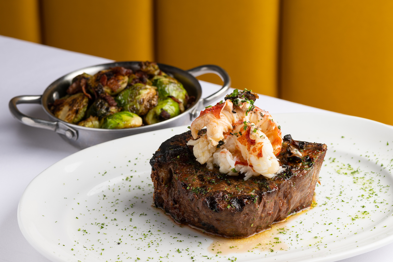 Steak48 prides itself on a well-stocked raw bar and an extensive sides menu