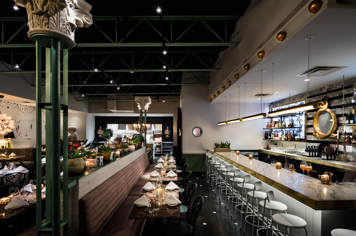 The interior of The Charles, Duro Hospitality's Texas-inspired Italian restaurant