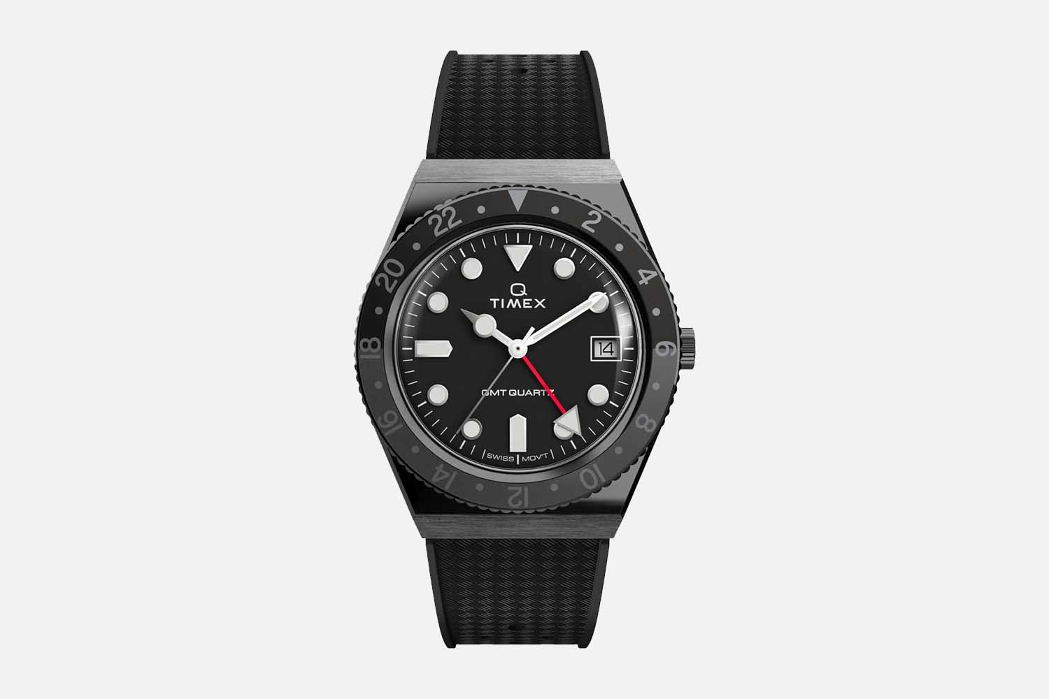 Q Timex GMT 38mm Watch