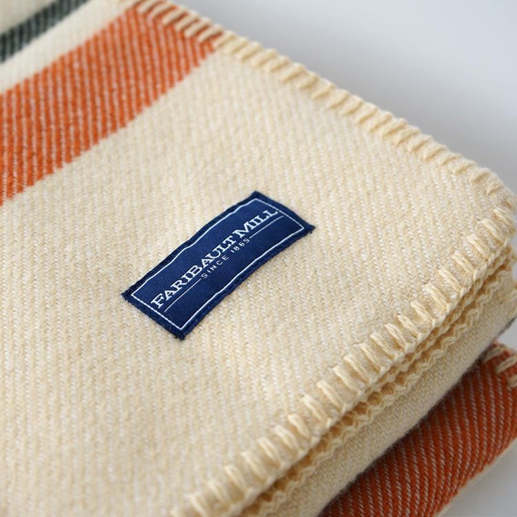 The Cabin Wool Throw Blanket, one of our favorite American-made products, from Faribault Mill in Minnesota
