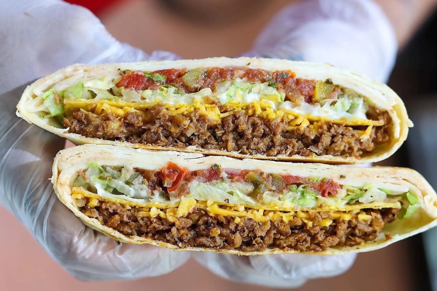 Vegan Vibrationz serves chicken sandwiches, wings, nachos and even a riff on Taco Bell’s Crunchwrap Supreme