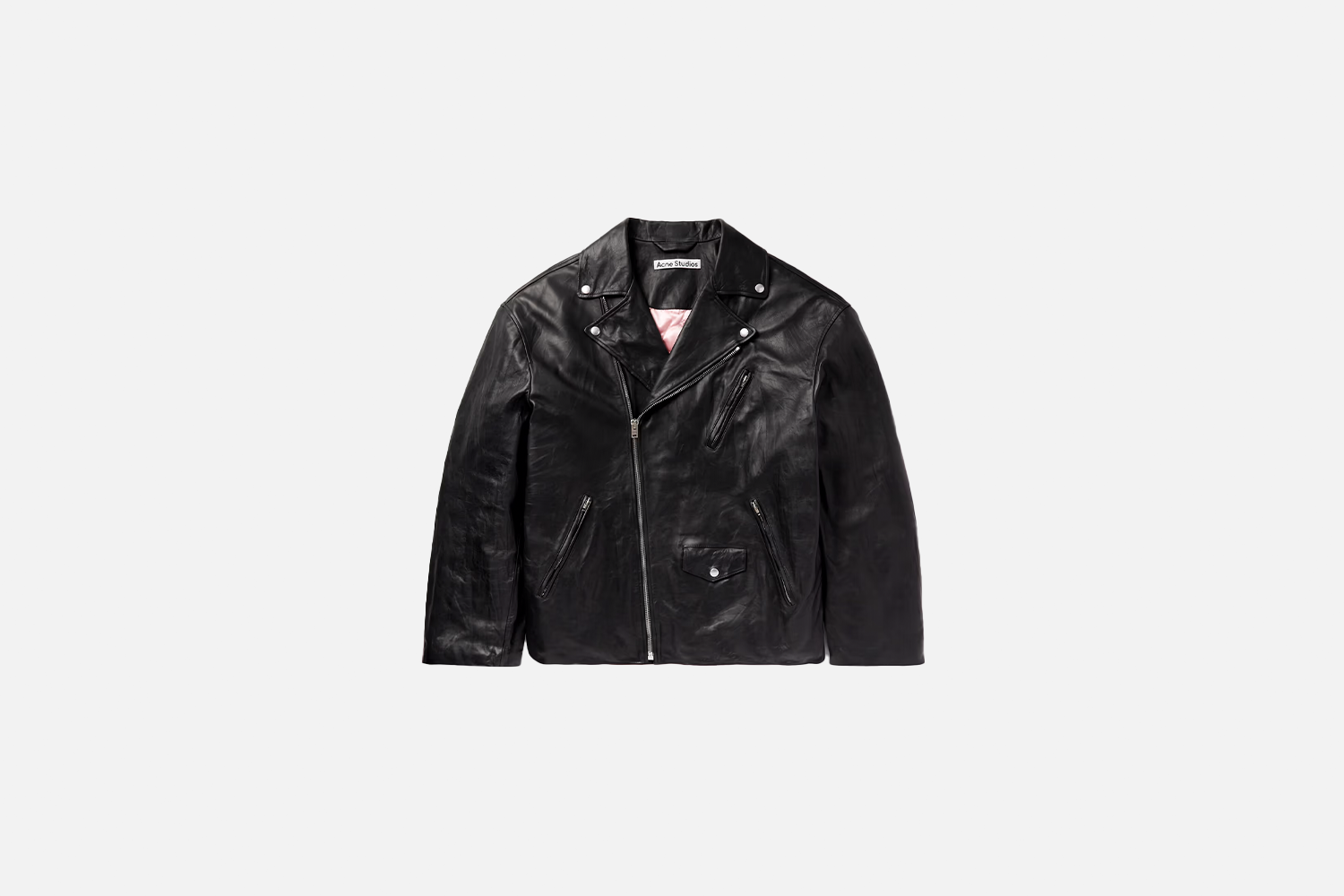 Acne Studios Distressed Leather Jacket