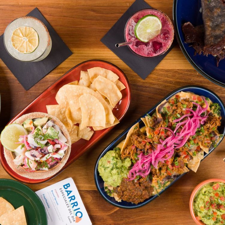 Barrio offers an extensive gluten-free menu centered around expertly crafted taco platters