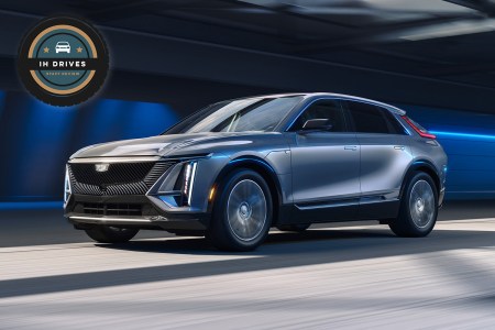 The Cadillac Lyriq SUV, the brand's first electric vehicles. We test drove the EV and have a full review at InsideHook.