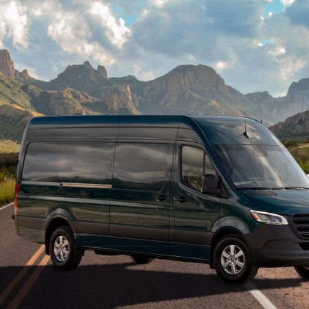 The Mercedes-Benz eSprinter, an electric version of the iconic Sprinter van, which has been a favorite for camper conversions