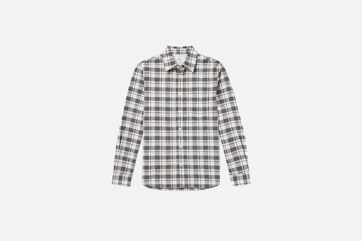 Mr P Checked Organic Cotton and Linen-Blend Shirt