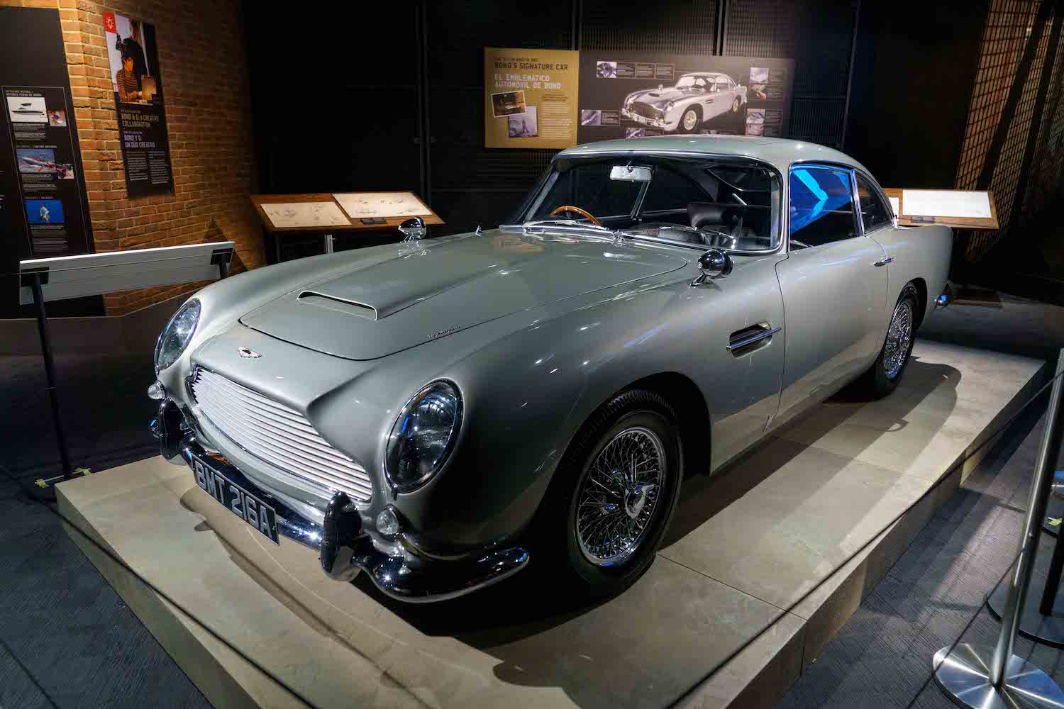 James Bond’s Aston Martin from “007 Science: Inventing the World of James Bond” at the Griffin Museum of Science and Industry