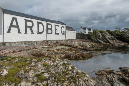 Outside the Ardbeg distillery