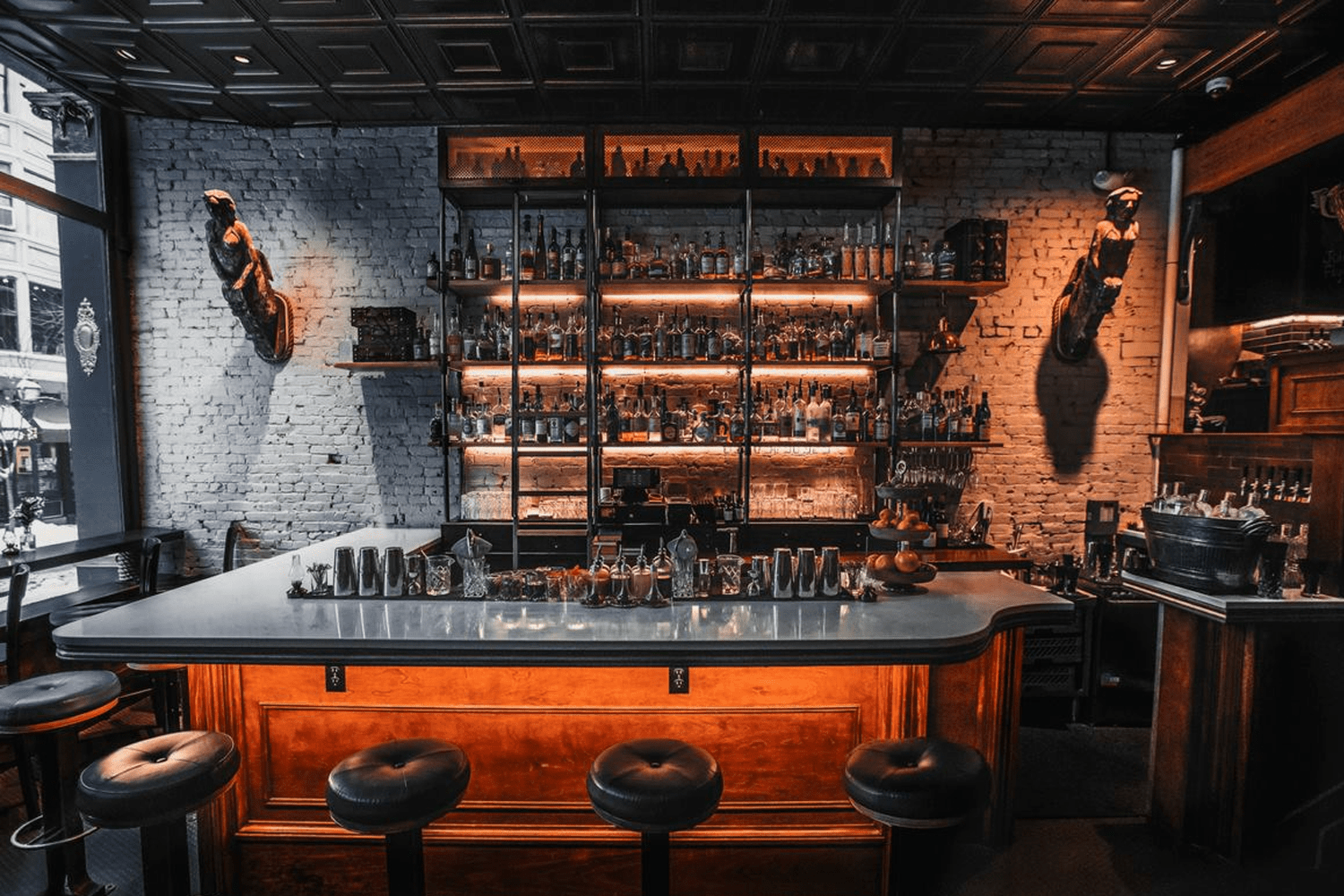 Blyth & Burrows is a vintage-inspired cocktail bar.