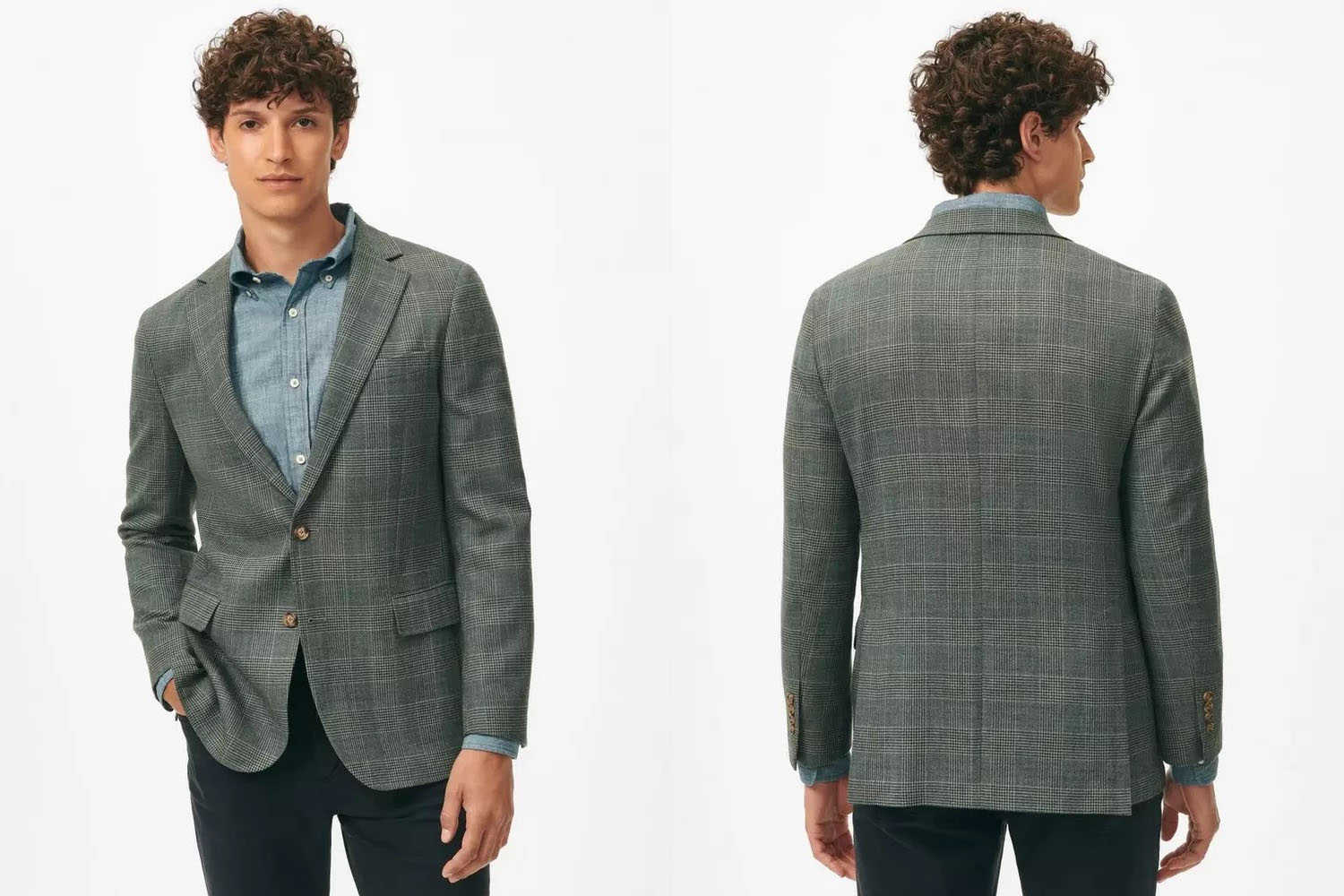 For the Purist (Or Pro): Brooks Brother Classic Fit Checked Hopsack Wool Sport Coat