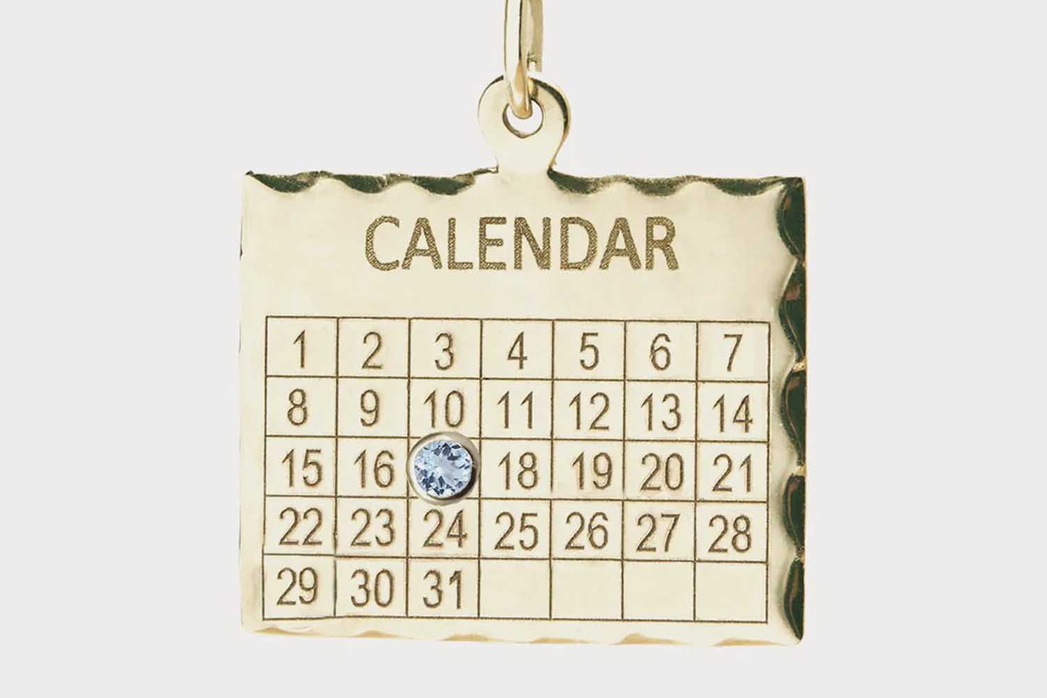 1960s Calendar Personalized Charm